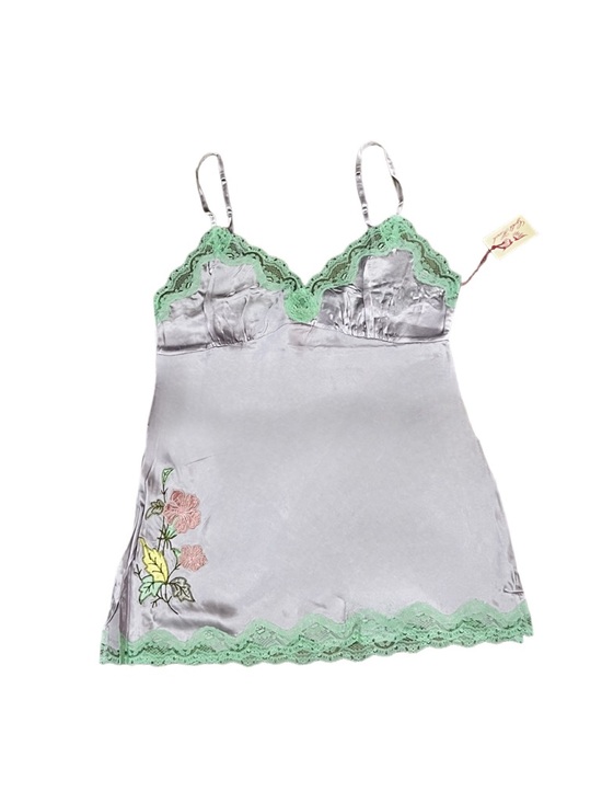 Gold Hawk Tops - Gold Hawk Purple Haze Silk Lace Camisole NWT Large